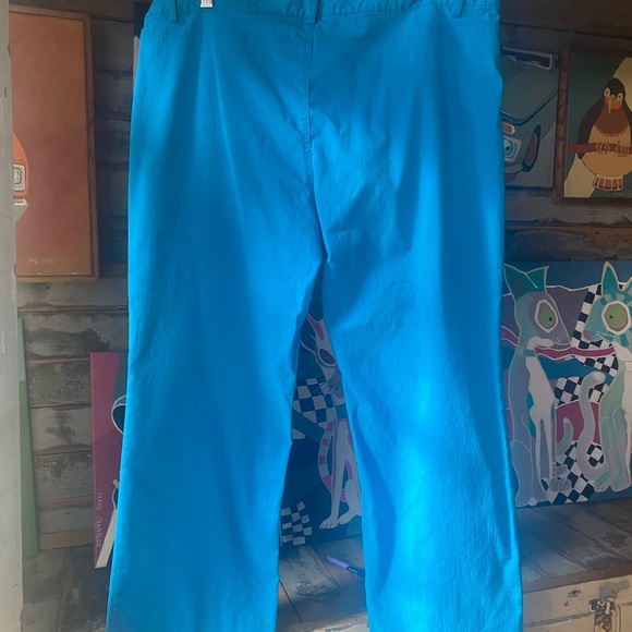 Electric Blue Express Brand Stretch Capri Pants, size 13/14, from early 2000’s - Picture 3 of 4